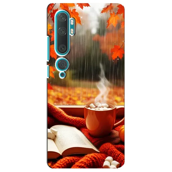 Чохол з принтом «Кава і дощ» для Xiaomi Mi Note 10