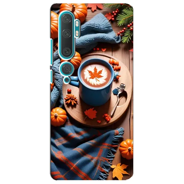 Чохол з принтом «Кава і гарбузики» для Xiaomi Mi Note 10