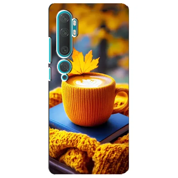 Чохол з принтом «Кава на жовтому пледі» для Xiaomi Mi Note 10