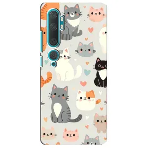 Чохол з малюнком кіт на Xiaomi Mi Note 10 (Колаж котів)