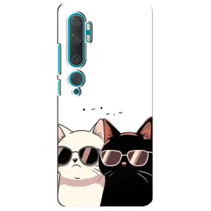 Чохол з малюнком кіт на Xiaomi Mi Note 10 (Коти в окулярах)