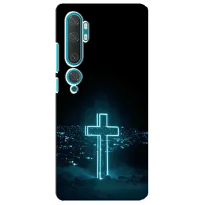 Християнські Чохли для Xiaomi Mi Note 10 (AlphaPrint) (Хрест і місто)