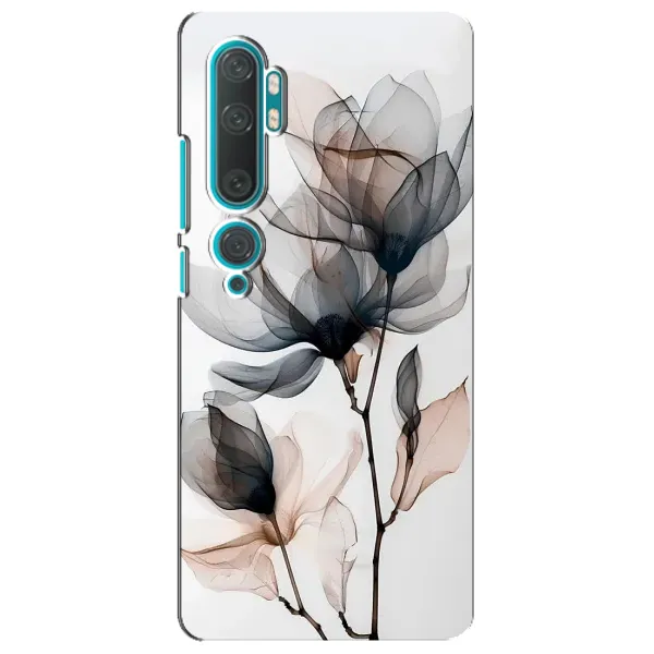 Чохол з принтом «Квіти на білому» для Xiaomi Mi Note 10 Чохол з принтом «Квіти на білому» для Xiaomi Mi Note 10