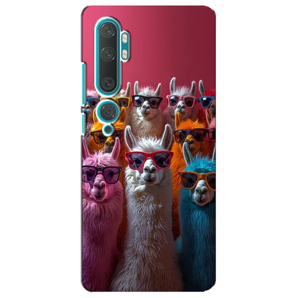 Чохол з принтом «Лами в окулярах» для Xiaomi Mi Note 10 Чохол з принтом «Лами в окулярах» для Xiaomi Mi Note 10