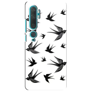 Чохол з пташками на Xiaomi Mi Note 10 (VPrint) (Ластівки)