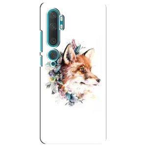Чохли з картинкою Лисичка для Xiaomi Mi Note 10 (VPrint) (Лиса в квітах)