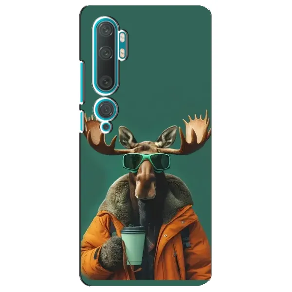 Чохол з принтом «Лось з кавою» для Xiaomi Mi Note 10 Чохол з принтом «Лось з кавою» для Xiaomi Mi Note 10