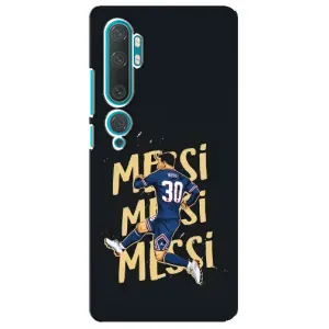 Чехлы для Xiaomi Mi Note 10 (Leo чемпион) (AlphaPrint) (Messi ПСЖ)