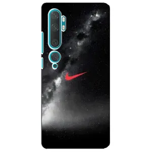 Чехол для Xiaomi Mi Note 10 - с принтом Найк (AlphaPrint) (Найк красный)