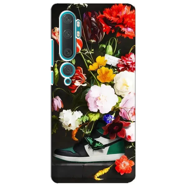 Чехол с принтом «Nike цветы» для Xiaomi Mi Note 10