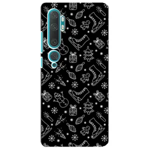 Новорічні, Святкові Чохли для Xiaomi Mi Note 10 - 2024 год (Новорічний фон)