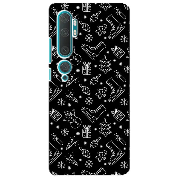 Чехол с принтом «Новогодний фон» для Xiaomi Mi Note 10 Чехол с принтом «Новогодний фон» для Xiaomi Mi Note 10