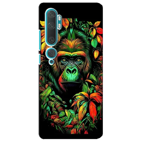 Чохол з принтом «Мавпа в квітах» для Xiaomi Mi Note 10 Чохол з принтом «Мавпа в квітах» для Xiaomi Mi Note 10