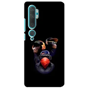 Чохол з Мавпами Xiaomi Mi Note 10 - (AlphaPrint) (Три мавпи)
