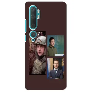 Чохол для Xiaomi Mi Note 10 (AlphaPrint - с принтом Зеленського) (Президент)