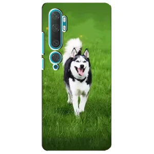 Чохол з Хаскі Xiaomi Mi Note 10 - (AlphaPrint) (Радісний Хаскі)