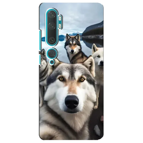 Чехол с принтом «Селфи ХАски» для Xiaomi Mi Note 10 Чехол с принтом «Селфи ХАски» для Xiaomi Mi Note 10