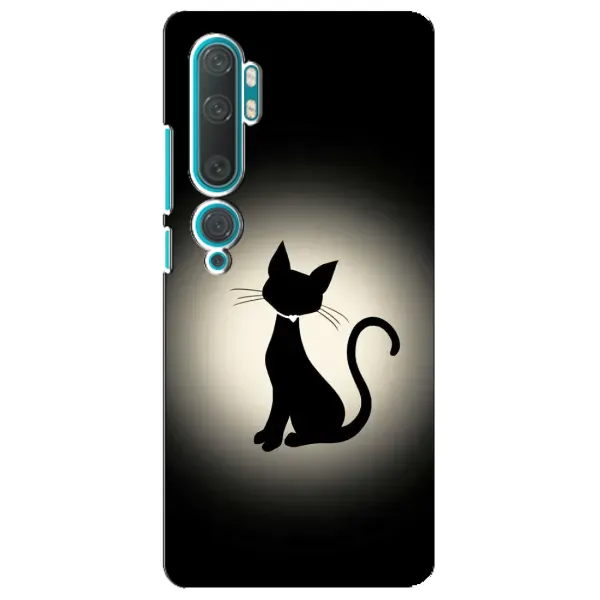 Чохол з принтом «Силует котика» для Xiaomi Mi Note 10