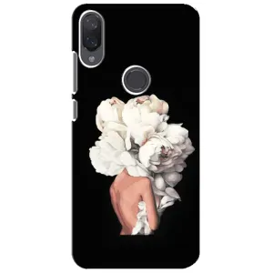 Чехлы (ART) Цветы на Xiaomi Mi Play (VPrint) (Білі квіти)