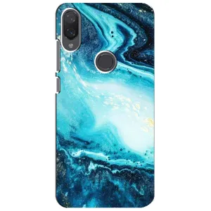 Мраморный чехол на Xiaomi Mi Play (VPrint) (Голубой мрамор)