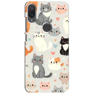 Чехол с рисунком кот на Xiaomi Mi Play (Коллаж котов)