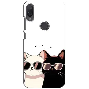 Чехол с рисунком кот на Xiaomi Mi Play (Коты в очках)