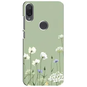 Чохол з квітковим принтом на Xiaomi Mi Play - Сяомі Мі Плей (Квіти на зеленому)