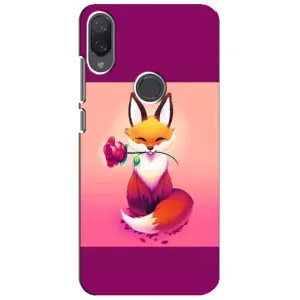 Чехлы с картинкой Лисички для Xiaomi Mi Play (VPrint) (Лисичка с розочкой)