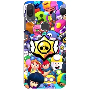Чехол для Xiaomi Mi Play Бравл Старс (VPrint) (Лого Brawl Stars)
