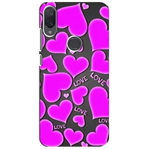 Чехлы для любимой на Ксяоми Ми Плей (VPrint) (Pink hearts)