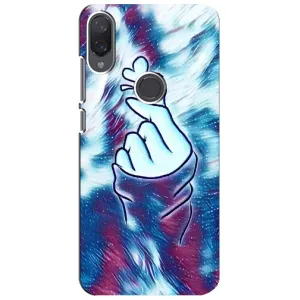 Чохол з принтом для Xiaomi Mi Play (AlphaPrint - Знак сердечка) (Радужне серце)