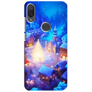 Рождественские Чехлы для Xiaomi Mi Play (VPrint) (Рождественский город)