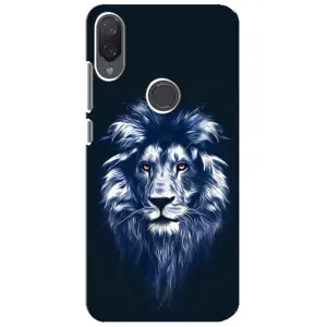 Чехол со Львом для Xiaomi Mi Play (VPrint) (Синий Лев)