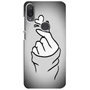 Чохол з принтом для Xiaomi Mi Play (AlphaPrint - Знак сердечка) (Значок Love)