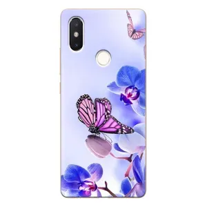 Чохли з квітами для Xiaomi Mi8 Special Edition (VPrint) (Метелик на квітах)