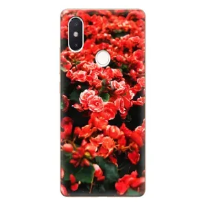 Чохли з квітами для Xiaomi Mi8 Special Edition (VPrint) (Квіти червоні)