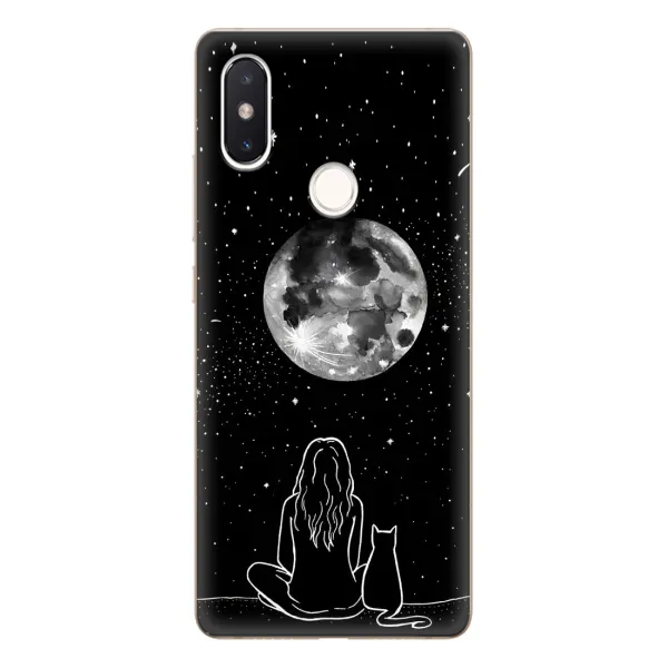 Чохол з принтом «Дівчина з котом» для Xiaomi Mi 8 SE Чохол з принтом «Дівчина з котом» для Xiaomi Mi 8 SE