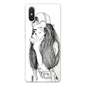 Чохол з друком для Xiaomi Mi8 Special Edition - (Мода) (AlphaPrint) (Фото дівчини)