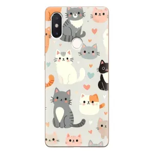 Чохол з принтом «Колаж котів» для Xiaomi Mi 8 SE