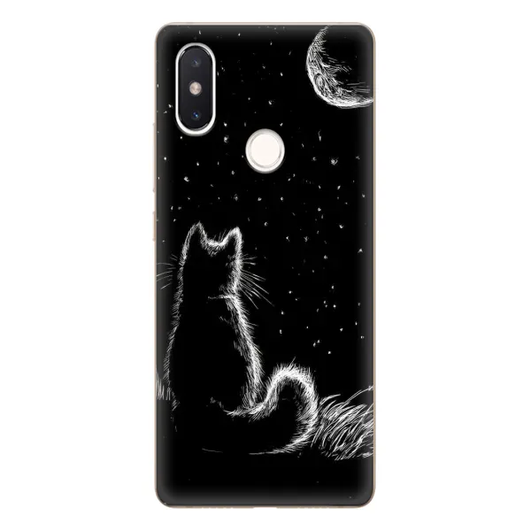 Чохол з принтом «Котик і місяць» для Xiaomi Mi 8 SE Чохол з принтом «Котик і місяць» для Xiaomi Mi 8 SE