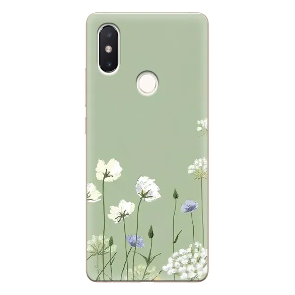 Чохол з принтом «Квіти на зеленому» для Xiaomi Mi 8 SE