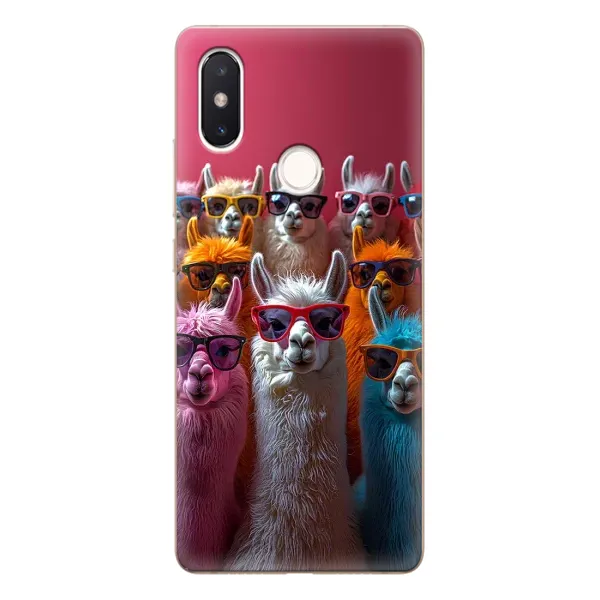 Чохол з принтом «Лами в окулярах» для Xiaomi Mi 8 SE