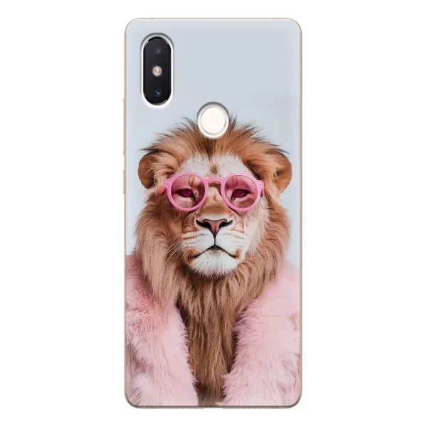 Чохол з принтом «Лев в окулярах» для Xiaomi Mi 8 SE
