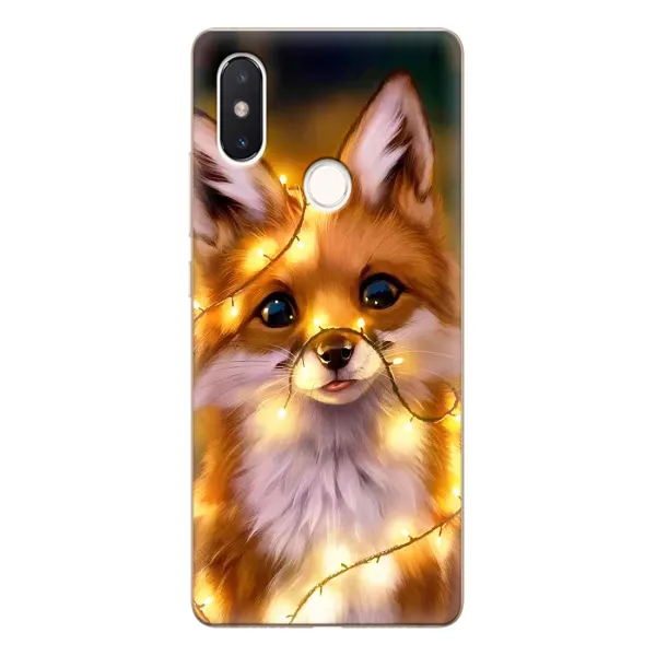 Чехол с принтом «Лисичка в гирляндах» для Xiaomi Mi 8 SE Чехол с принтом «Лисичка в гирляндах» для Xiaomi Mi 8 SE