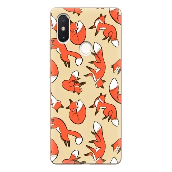 Чехол с принтом «Лисички» для Xiaomi Mi 8 SE Чехол с принтом «Лисички» для Xiaomi Mi 8 SE