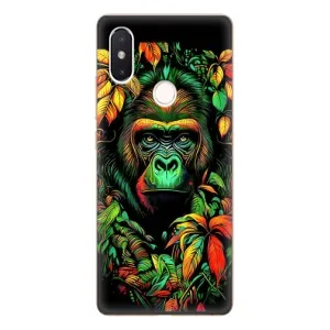 Чехол с Обезьянами Xiaomi Mi8 Special Edition - (AlphaPrint) (Обезьяна в тропиках)