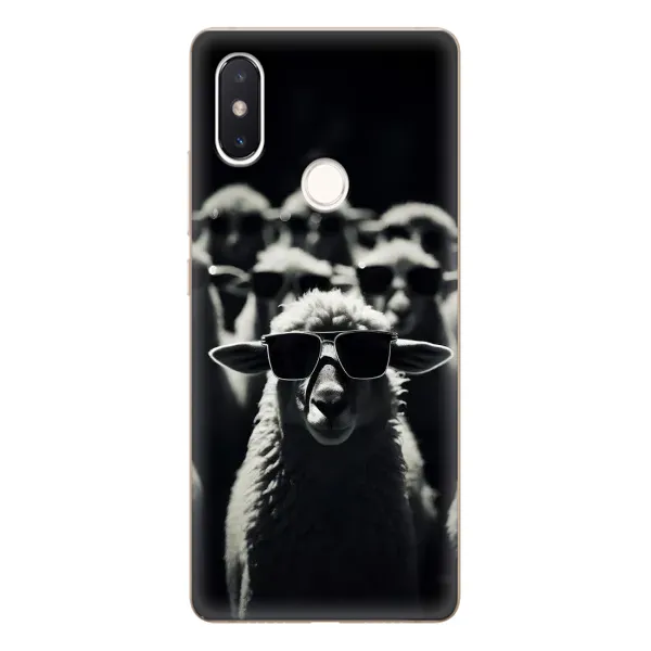 Чохол з принтом «Овечка в окулярах» для Xiaomi Mi 8 SE