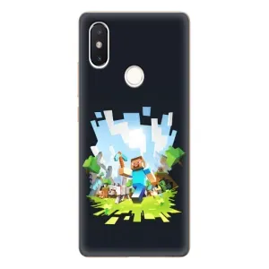 Чохол Майнкрафт на Xiaomi Mi8 Special Edition (AlphaPrint) Minecraft (персонажі Minecraft)