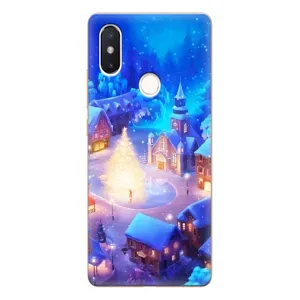 Різдвяні Чохли для Xiaomi Mi8 Special Edition (VPrint) (Різдвяне місто)