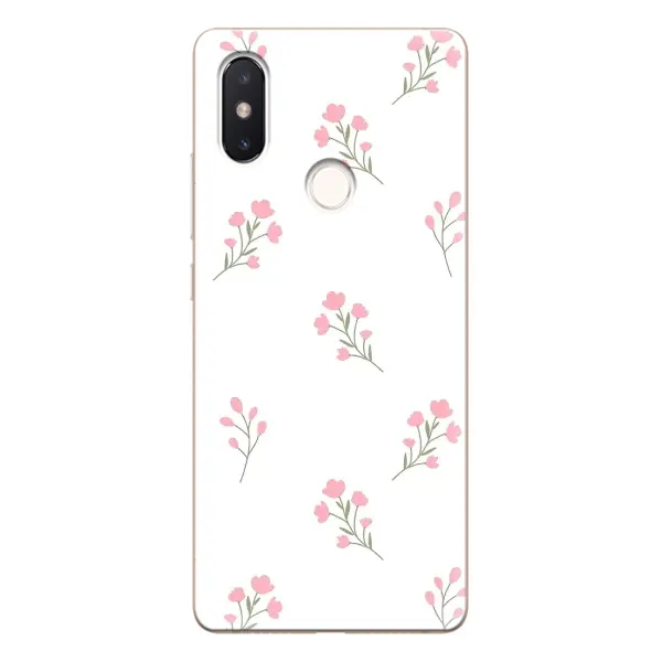 Чохол з принтом «Рожеві квіти» для Xiaomi Mi 8 SE